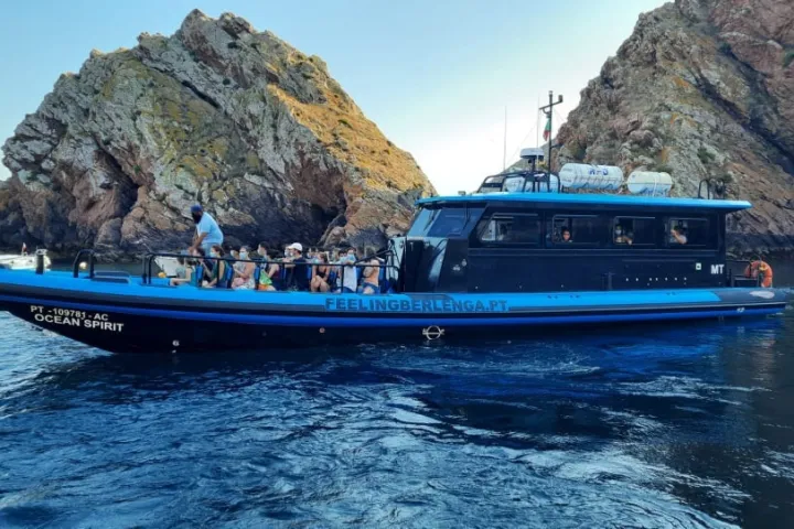 a small boat in a body of water